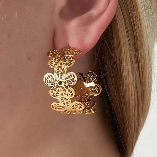 Hoepeloorbellen - Bloemen