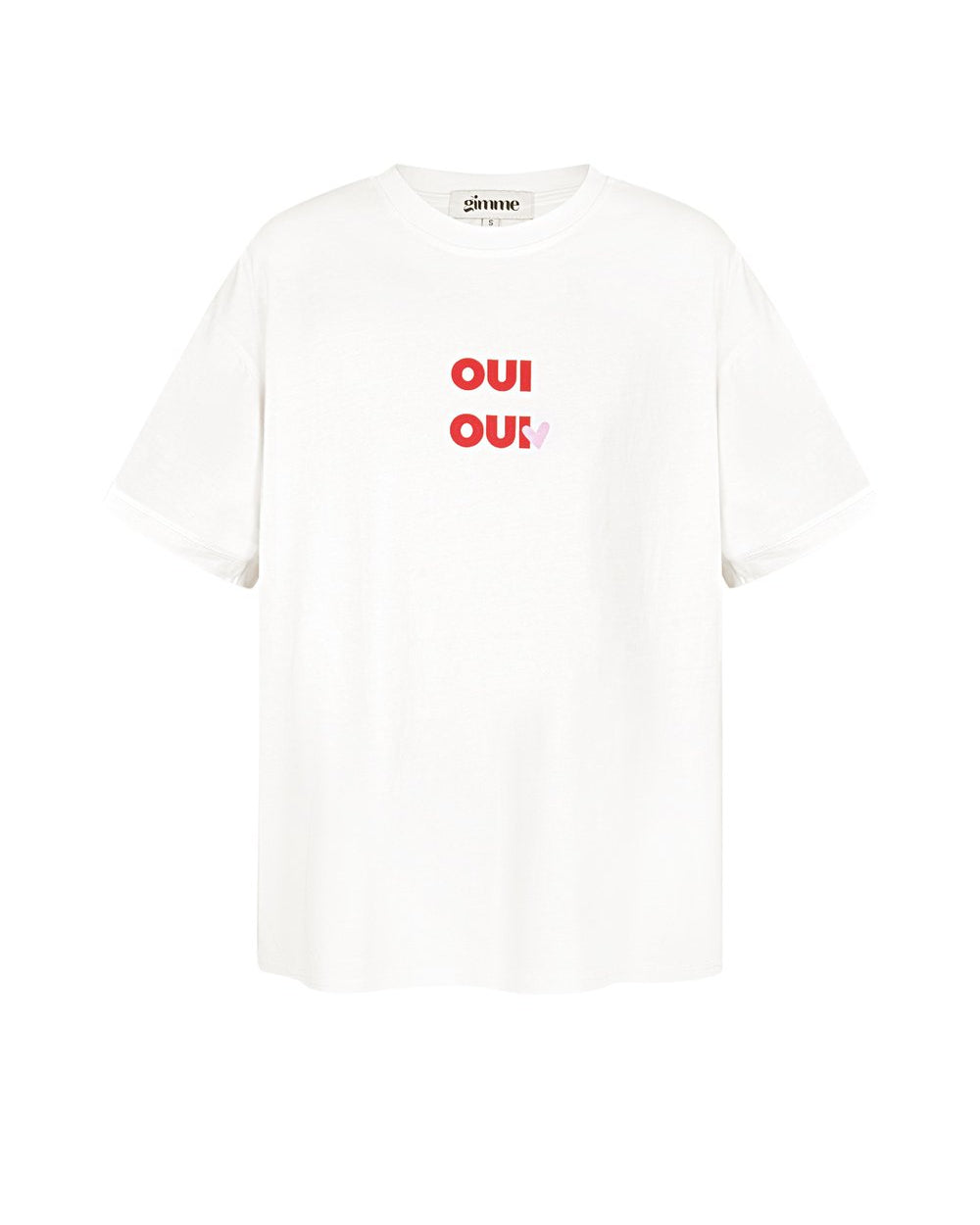 T-shirt Oui Oui - wit