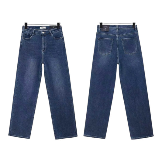 Jeans Laulia straight fit - blauw