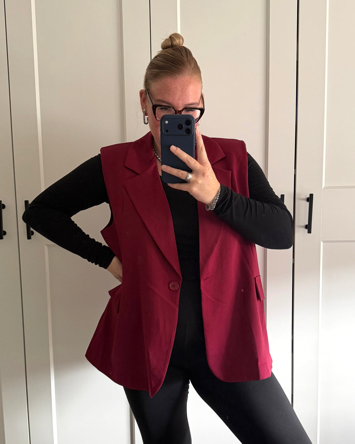 Basic gilet - Bordeaux