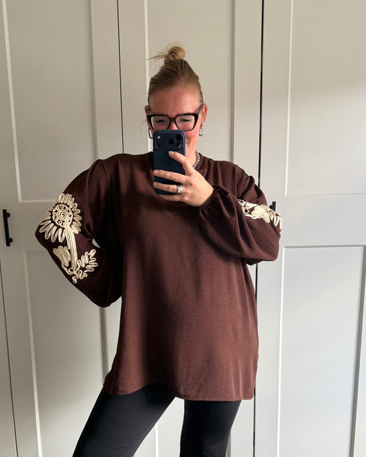 Blouse Nova - bruin