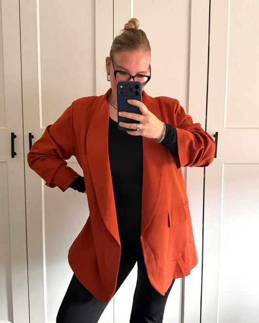 Basic blazer - roest