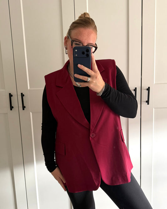 Basic gilet - Bordeaux