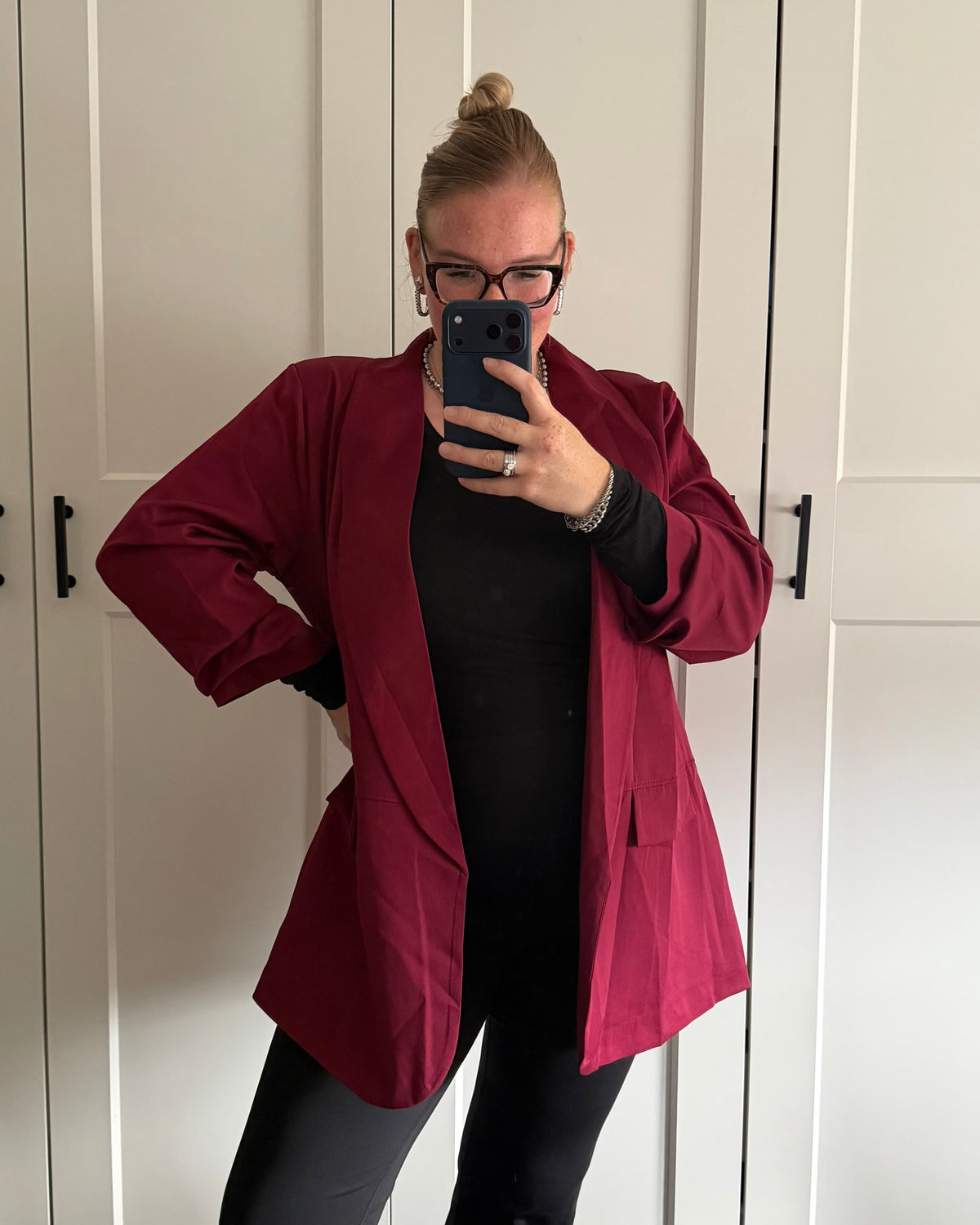 Basic blazer - Bordeaux