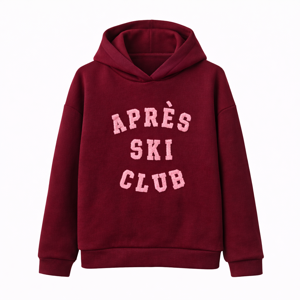 Hoodie Apres ski - Bordeaux rood