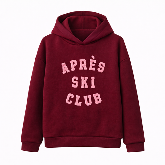 Hoodie Apres ski - Bordeaux rood