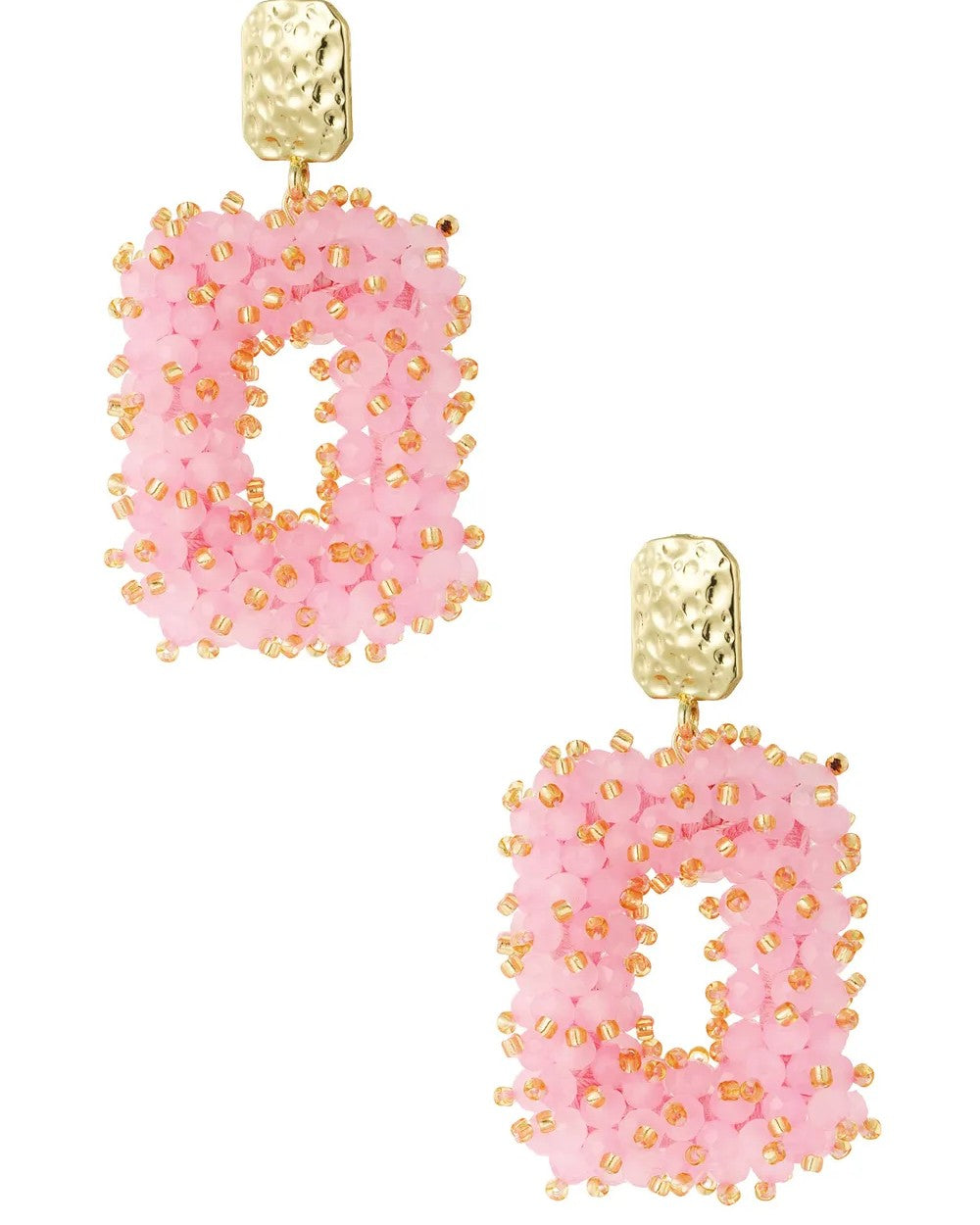 Oorbellen Shine - baby roze