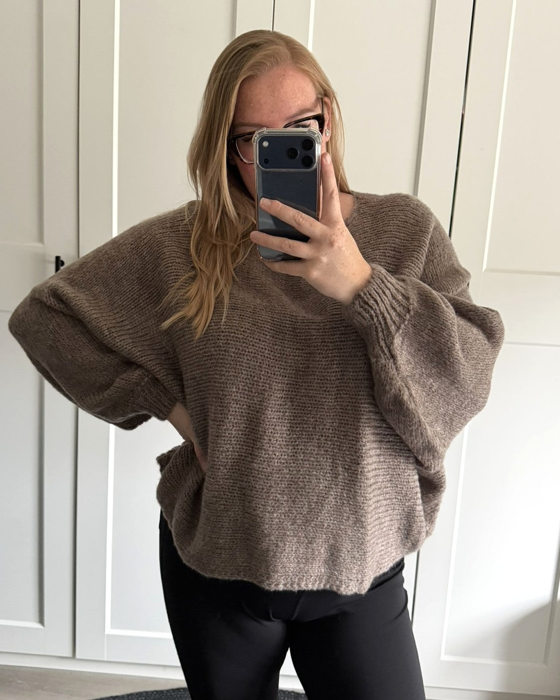 Basic top Ro - taupe