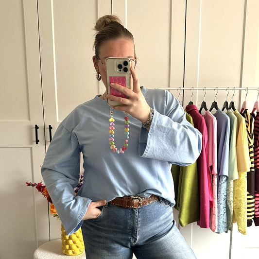 Basic longsleeve - blauw