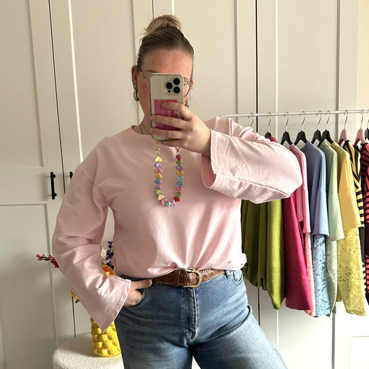 Basic longsleeve - roze