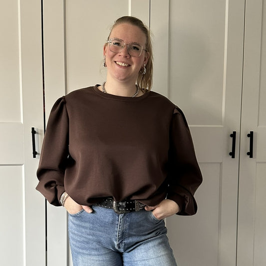 Sweater basic - bruin