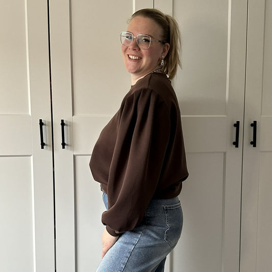 Sweater basic - bruin