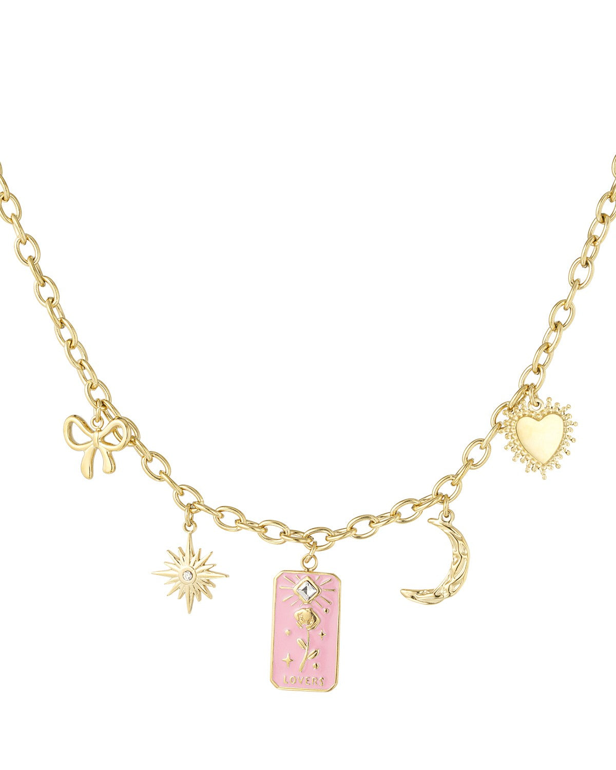 Bedelketting rose lovers - goud