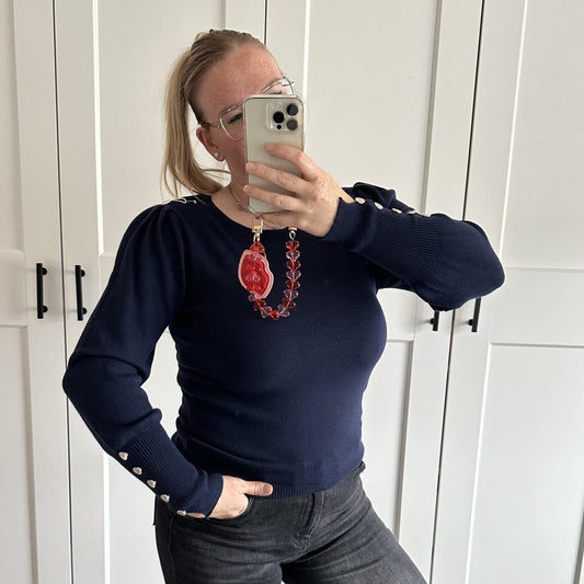 Basic shirt knoopjes - Blauw