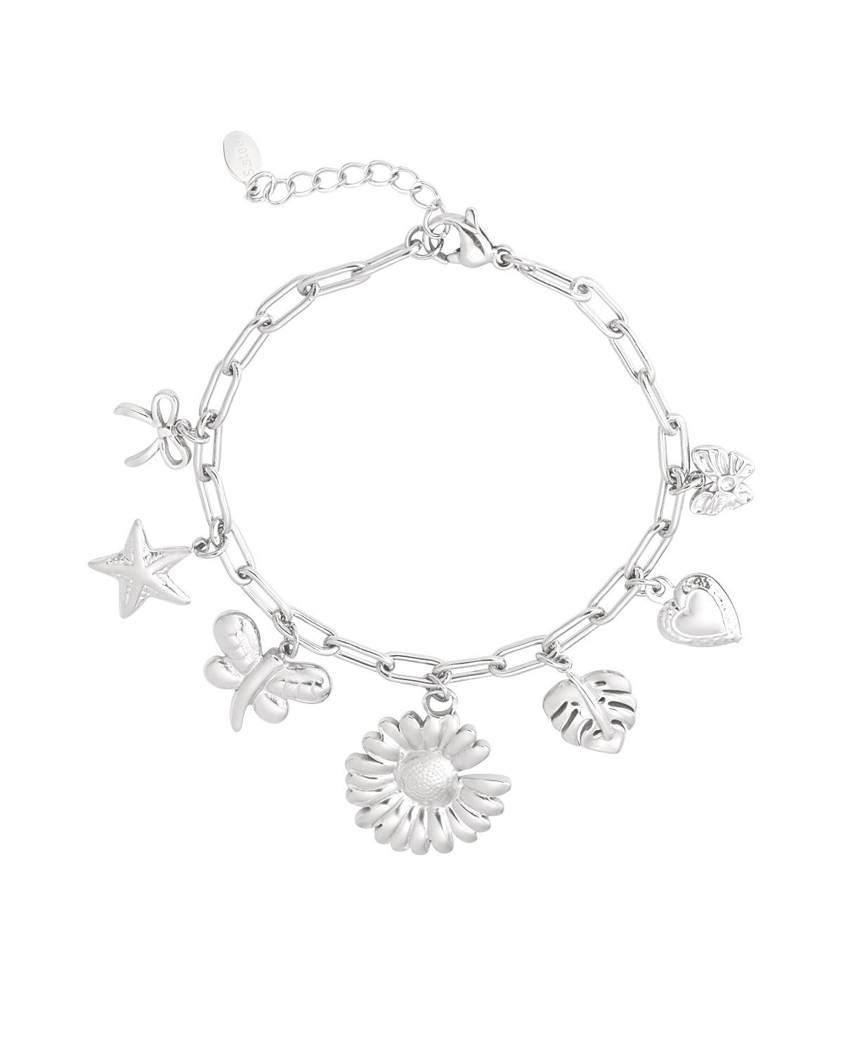 Armband botanical bliss - zilver