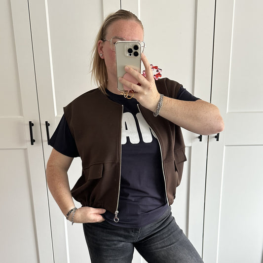 Bomber Gilet - Choco