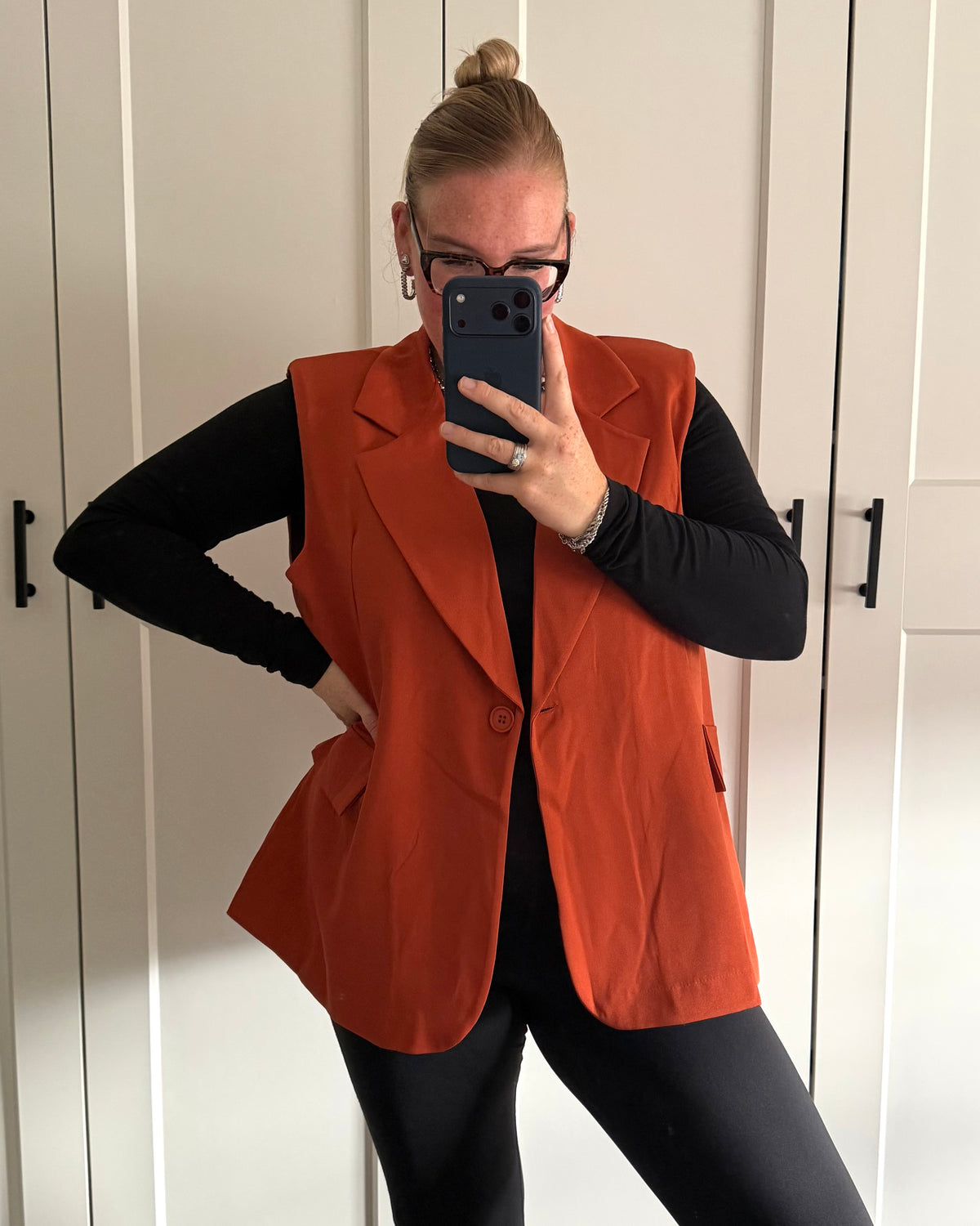 Basic gilet - roest