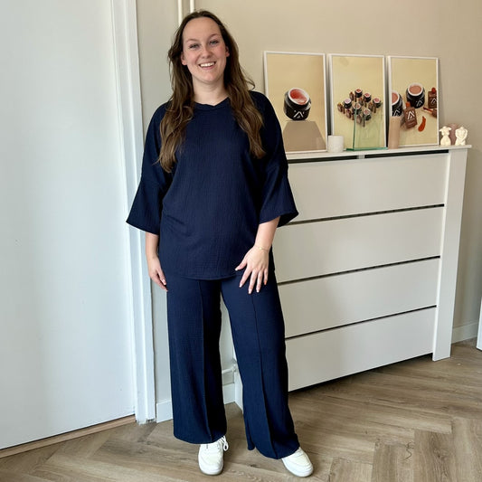 Zoë comfyset - Donker blauw