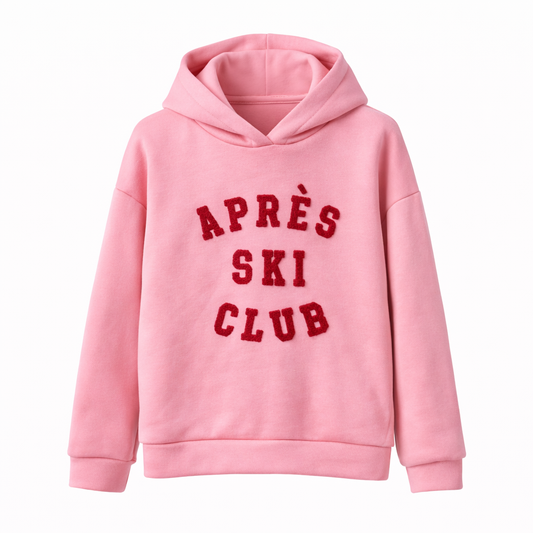 Hoodie Apres ski - roze