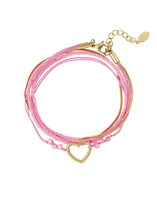 Armband summer flow - fuchsia