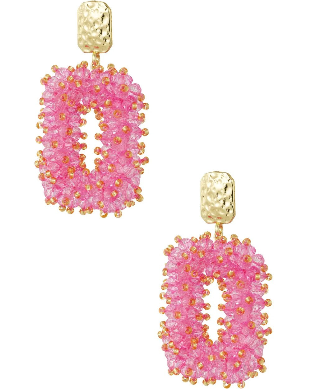 Oorbellen Shine - fuchsia