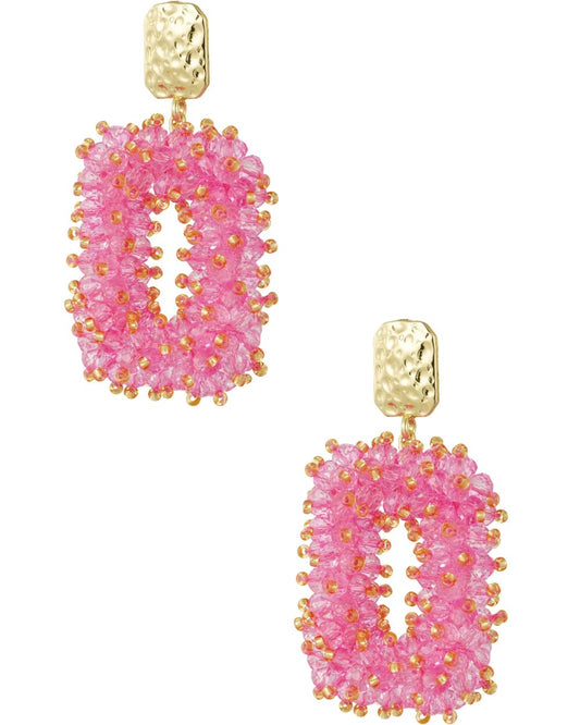 Oorbellen Shine - fuchsia
