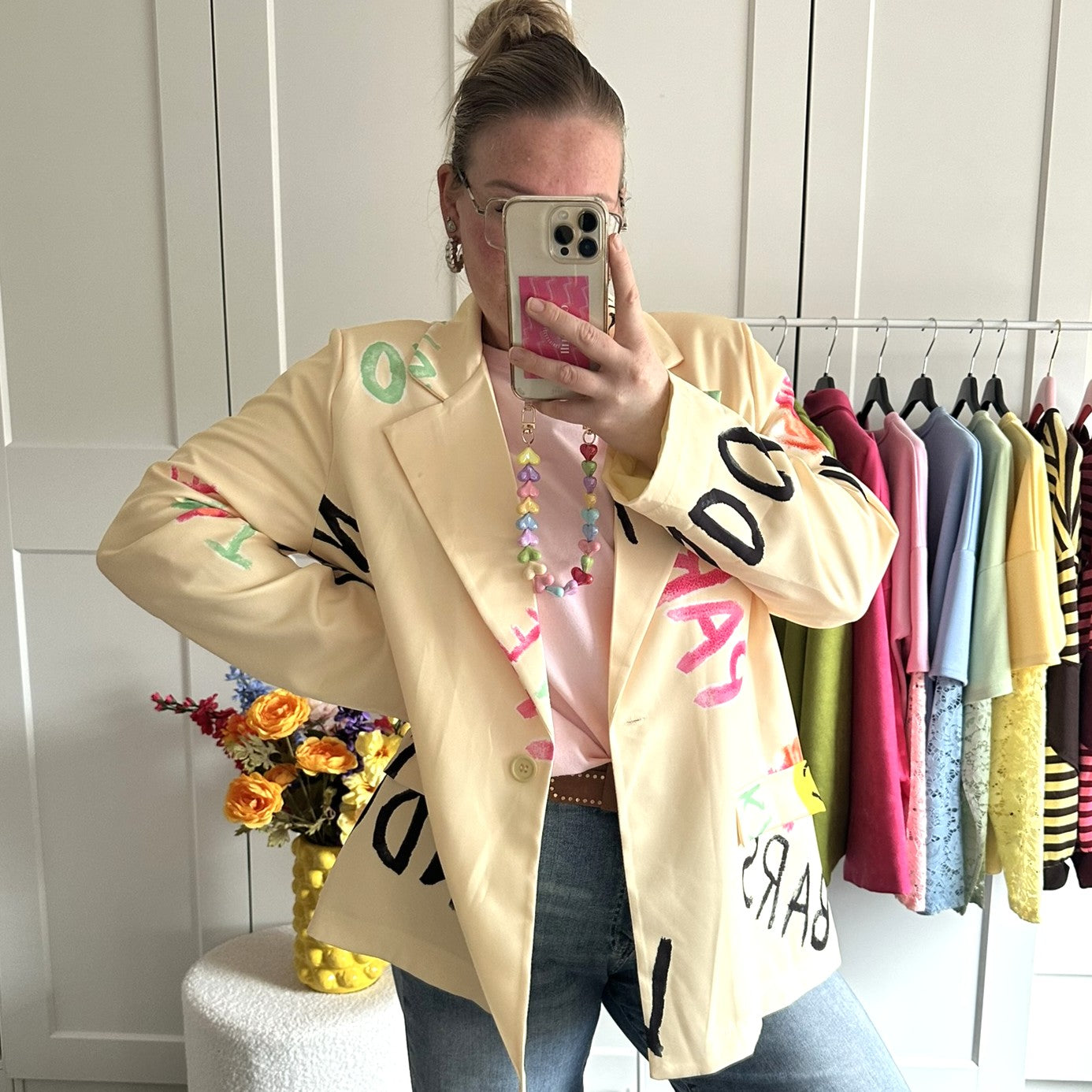 Blazer funky - geel