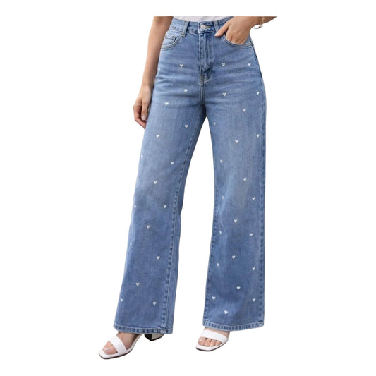 Goodies jeans hartjes - blauw