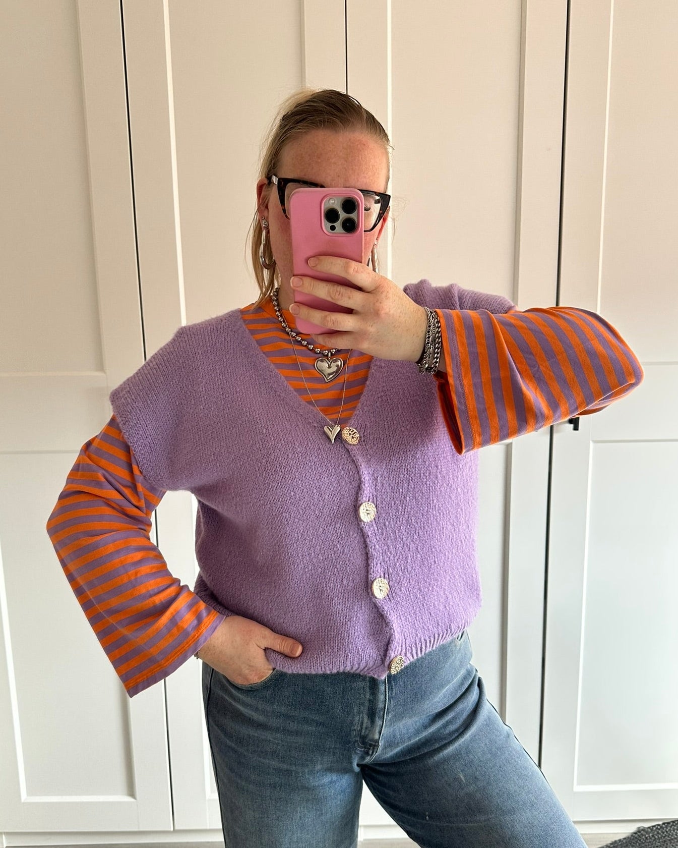 Vestje Fleur - wit