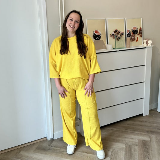 Zoë comfyset - Geel