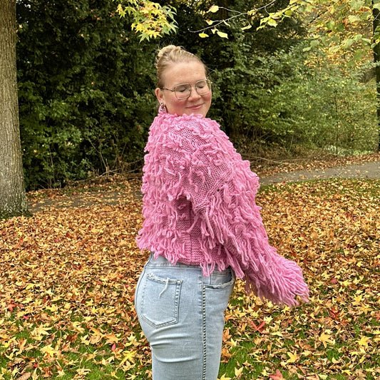 Poef trui - Roze
