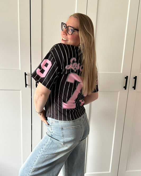 LA t-shirt ronde hals - zwart