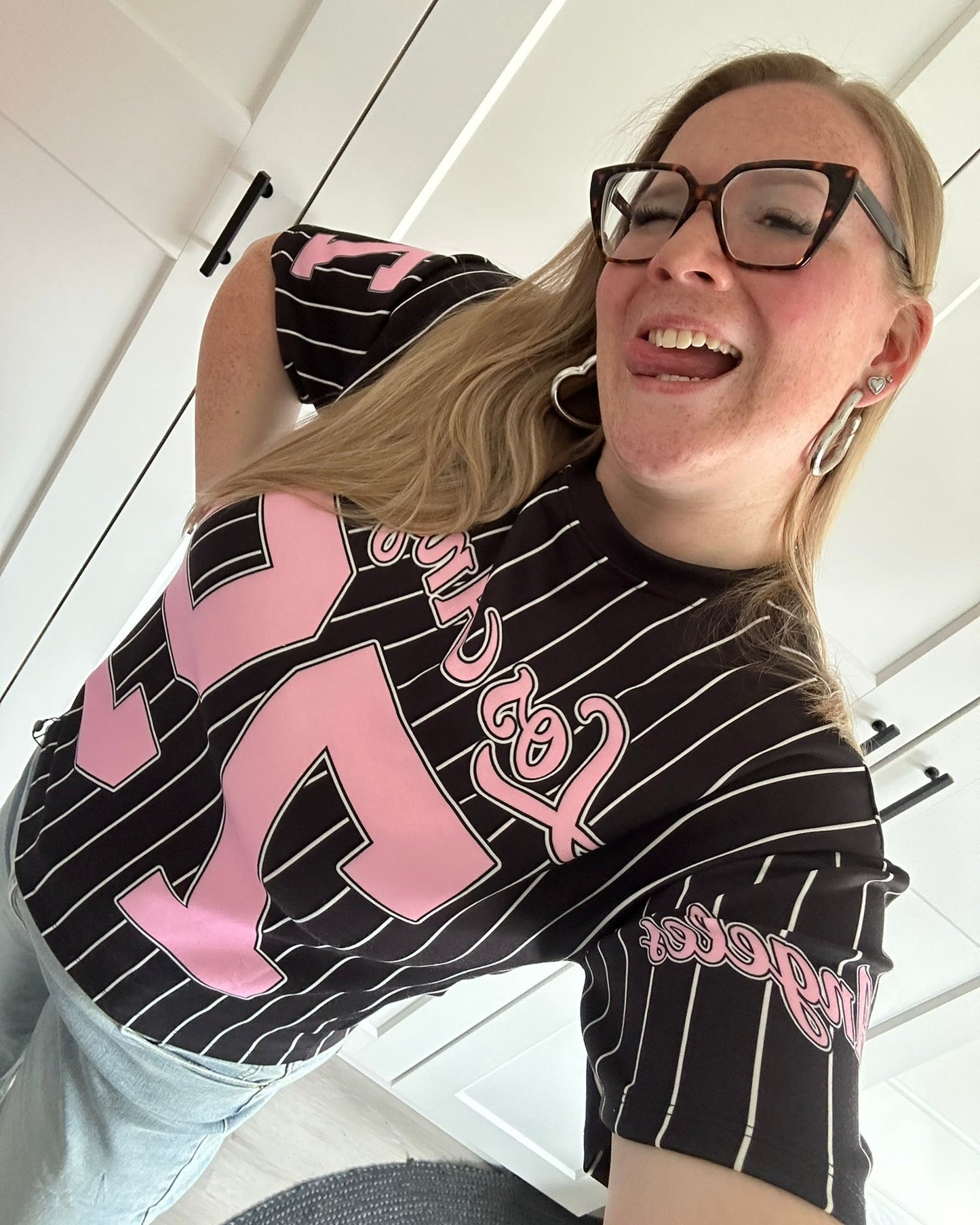 LA t-shirt ronde hals - zwart