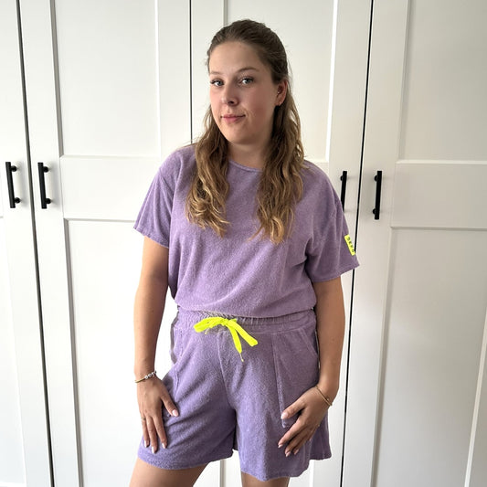 Badstof set - Lila