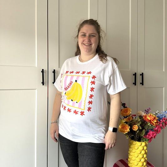 T-shirt Banana - Wit