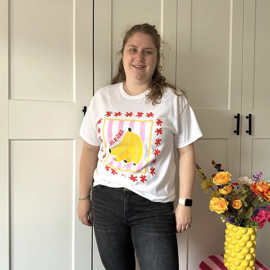 T-shirt Banana - Wit