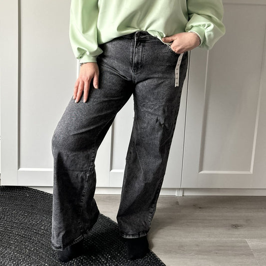 Jeans Floor wide leg - grijze wassing