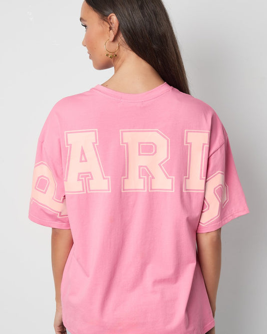 T-shirt Paris - roze