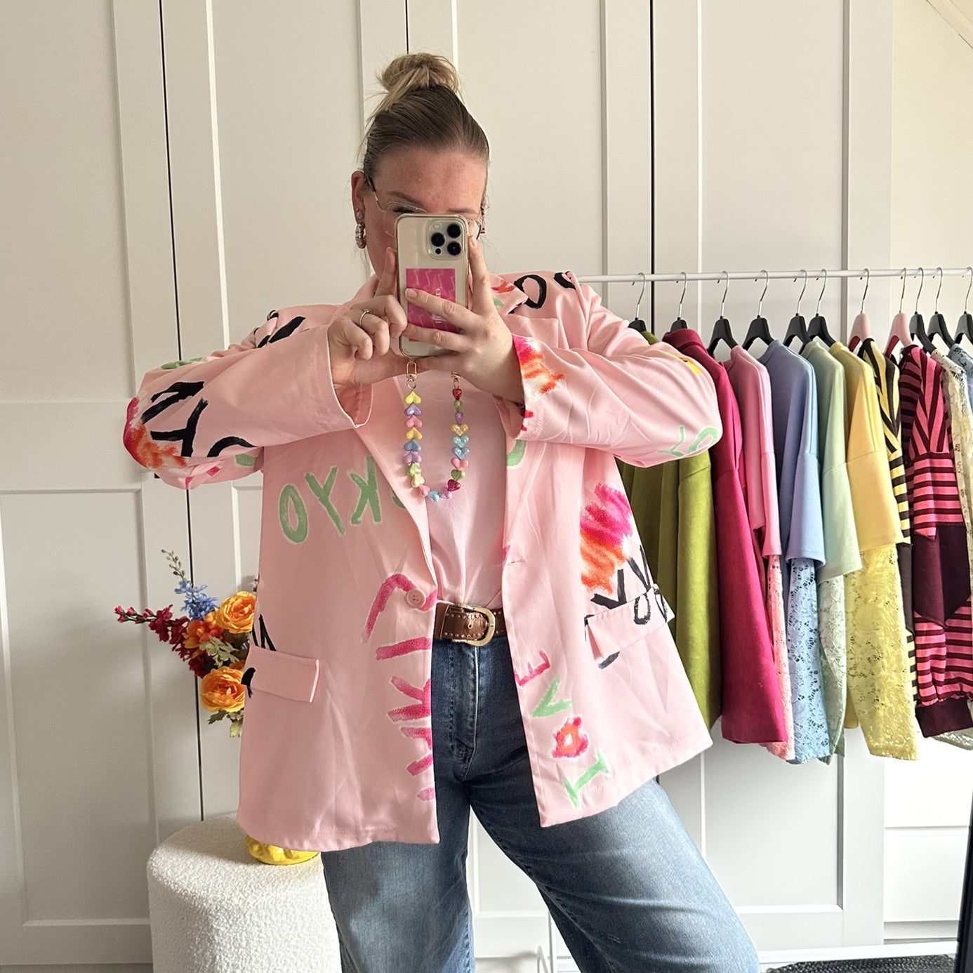 Blazer funky - roze