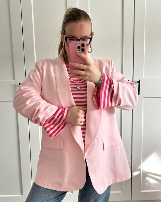 Blazer basic - licht roze