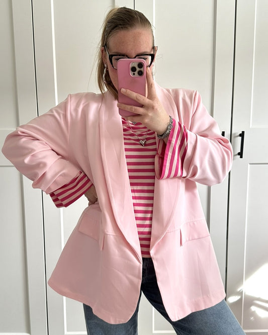 Blazer basic - licht roze
