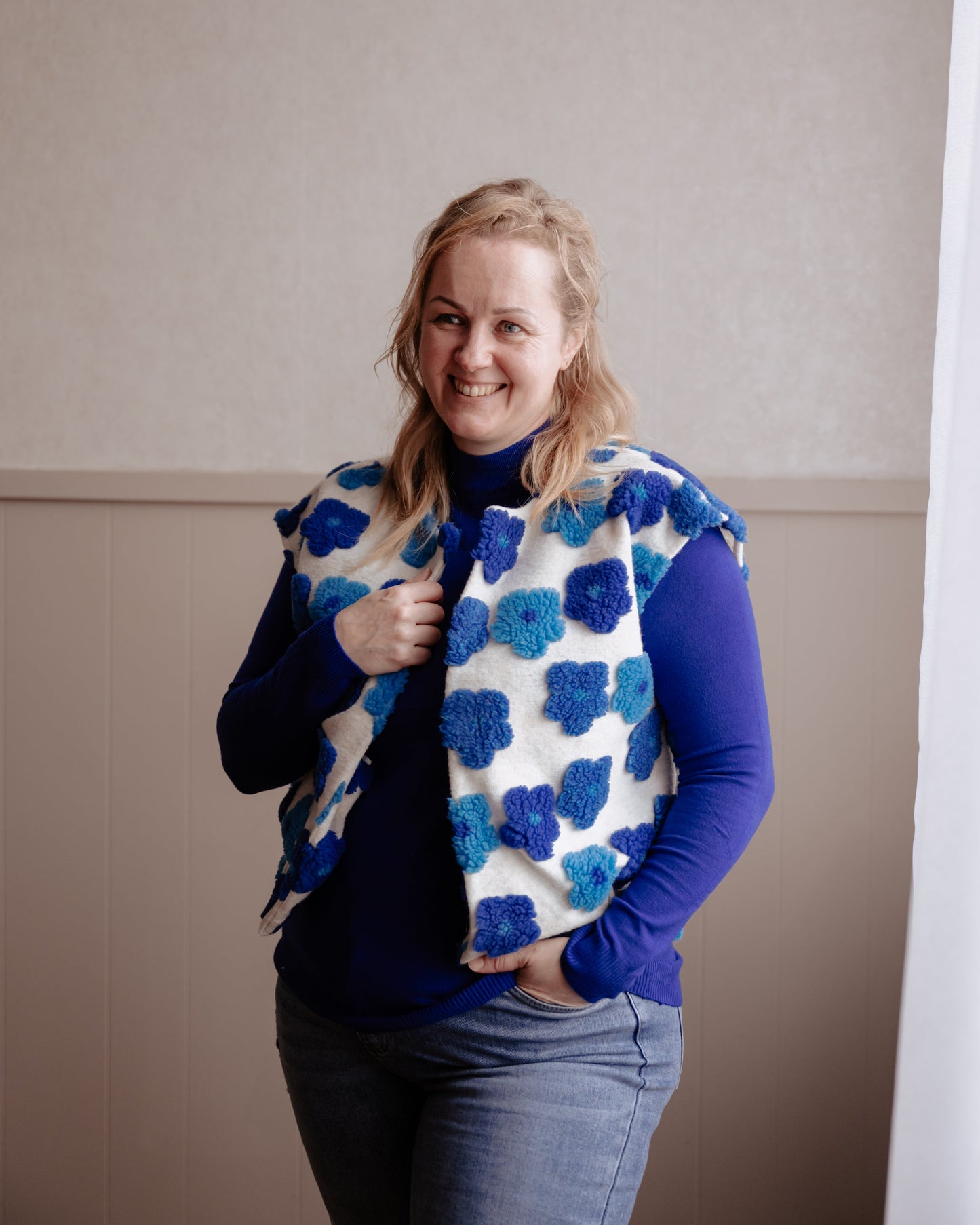 Basic col top - blauw