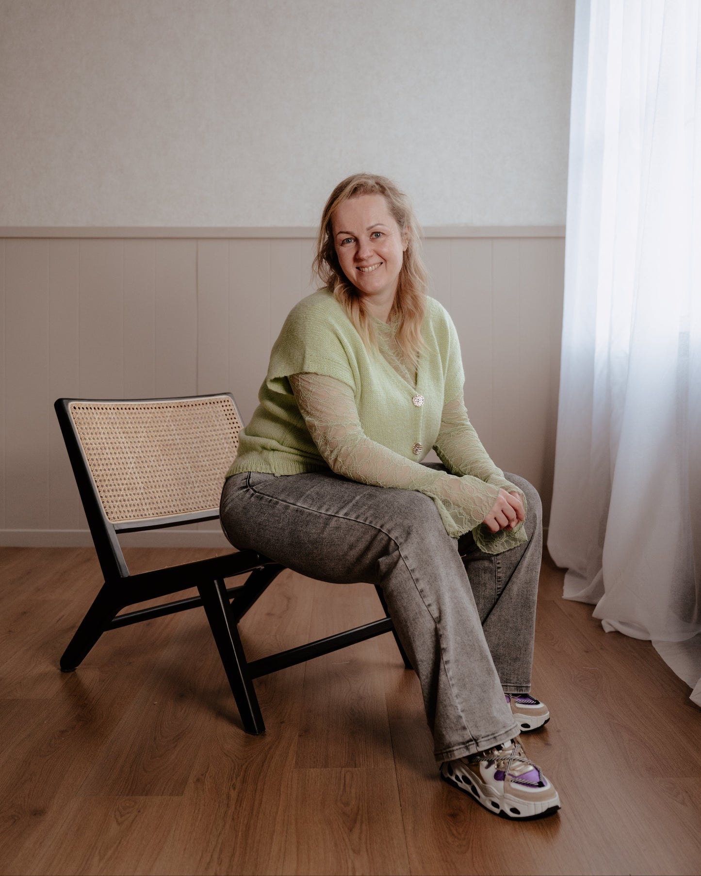 Vestje Fleur - wit