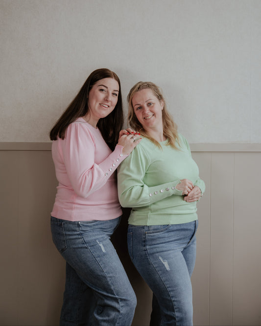 Basic top Joëlle - blauw