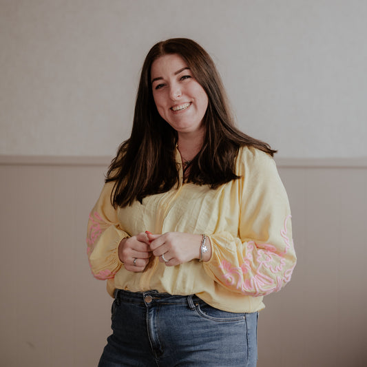 Blouse hazel fun - bruin