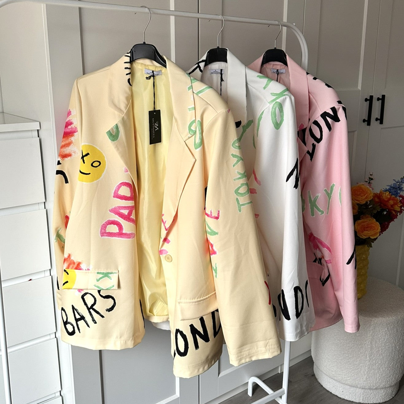 Blazer funky - wit