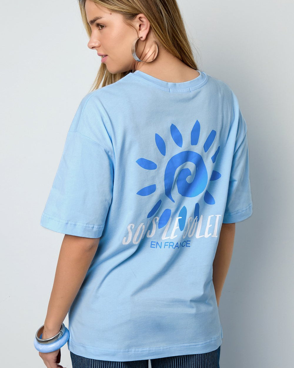 T-shirt Sous Le Solei - blauw