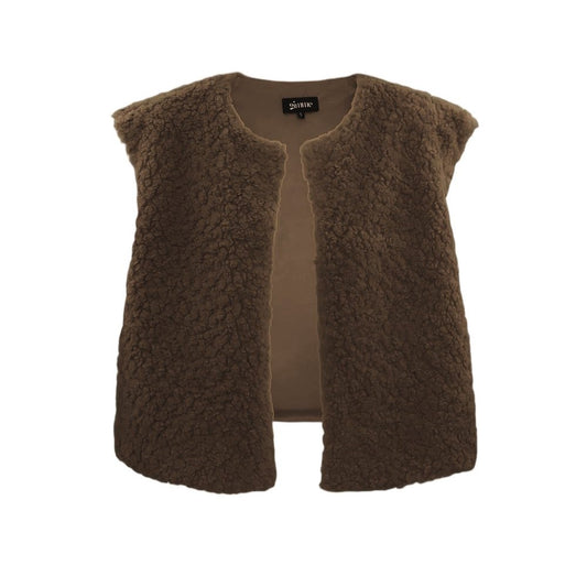 Gilet teddy - bruin