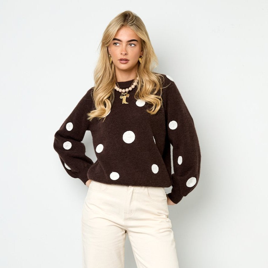 Knit Dottie - Bruin