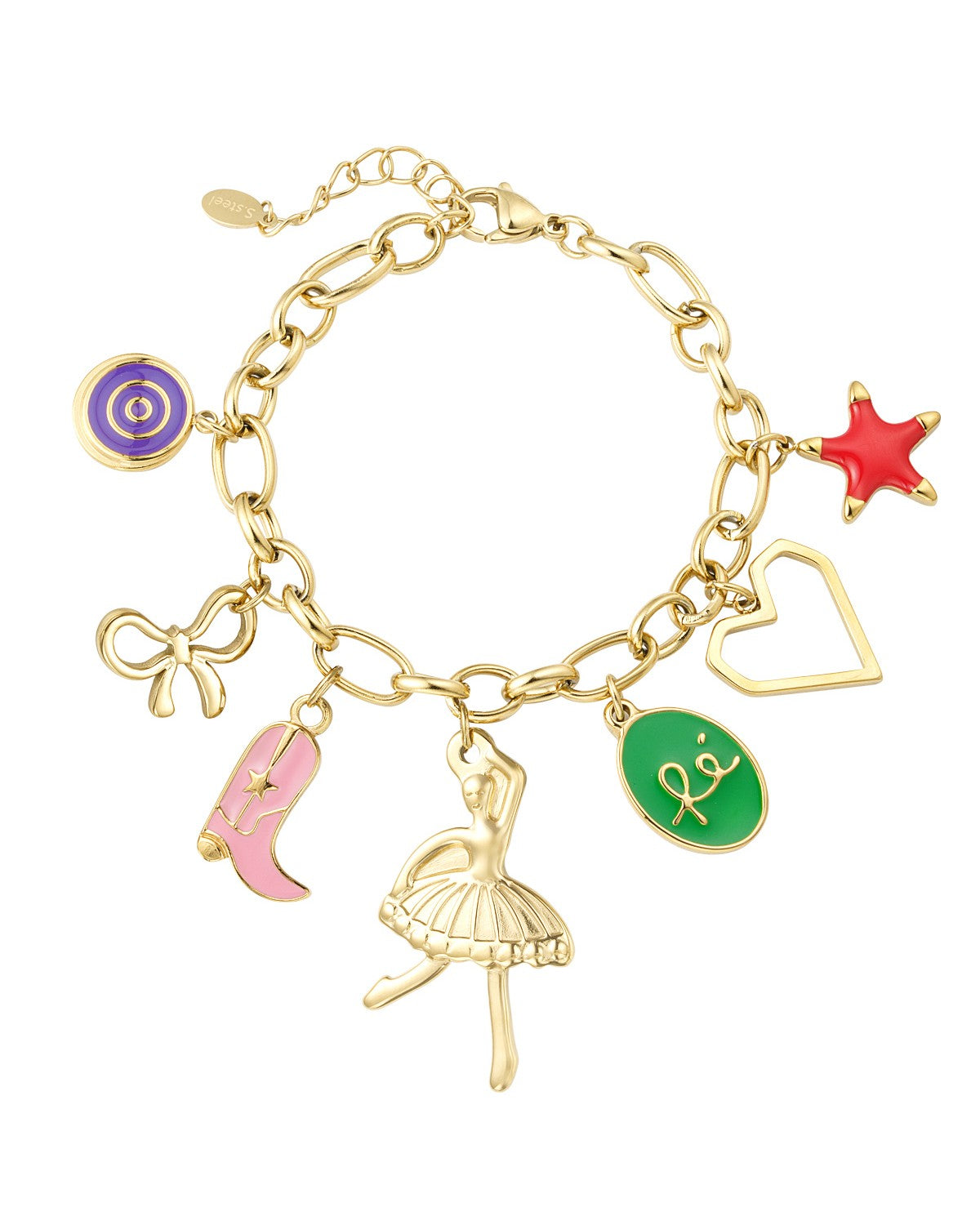Armband twinkle charms - goud